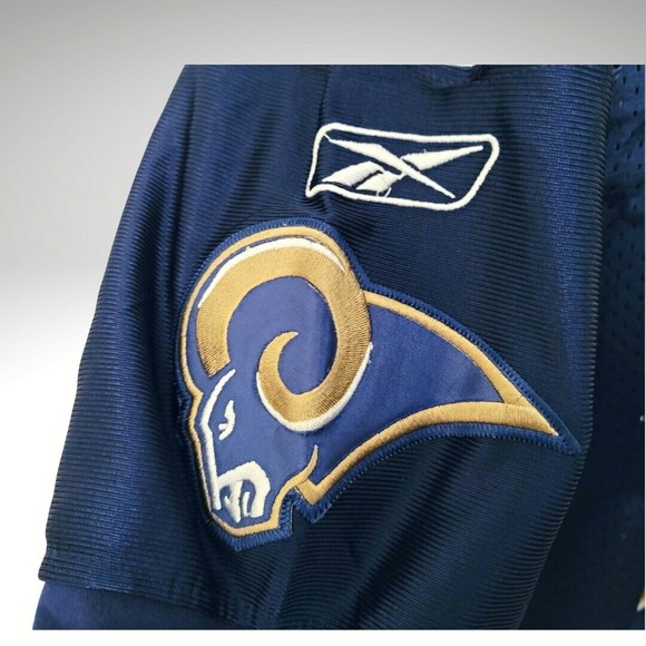 ST Louis RAMS #8 Sam Bradford Sewn On Reebok Onfield Football Jersey Size 50 - Picture 3 of 4